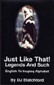 DJ Blatchford: Just Like That! Legends And Such - English To Inupiaq Alphabet